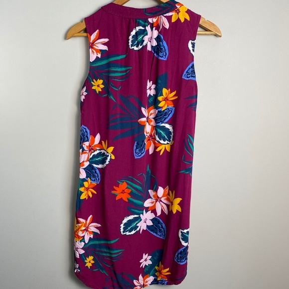 Old Navy Women's Maroon Sleeveless V-neck Lightweight Summer Dress Size Medium - Picture 5 of 11